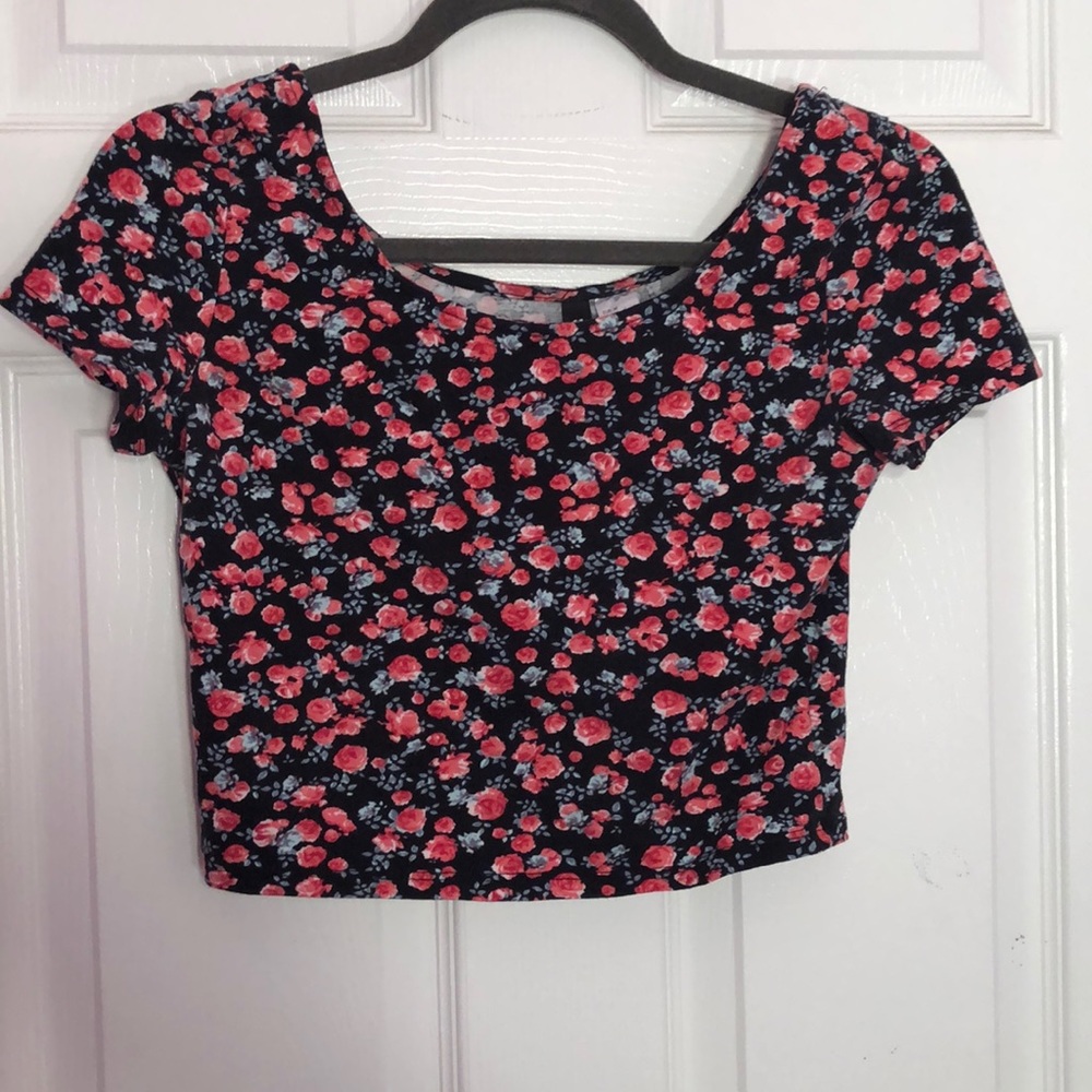 Floral crop top